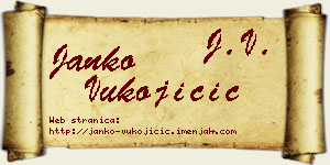 Janko Vukojičić vizit kartica